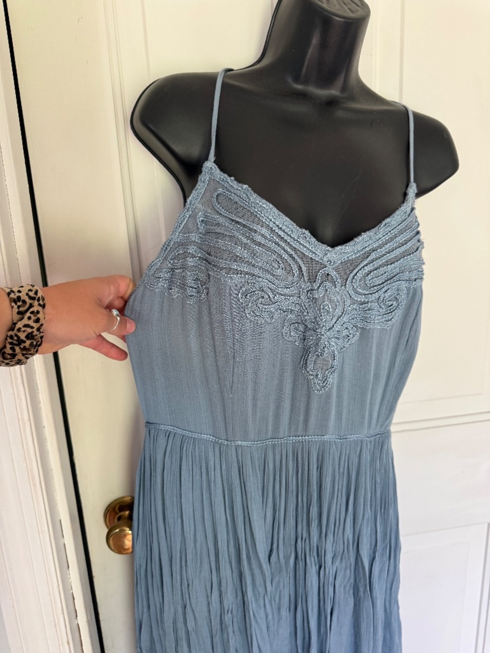 Kimchi Blue Size 10 Blue Maxi Dress - Picture 4 of 16